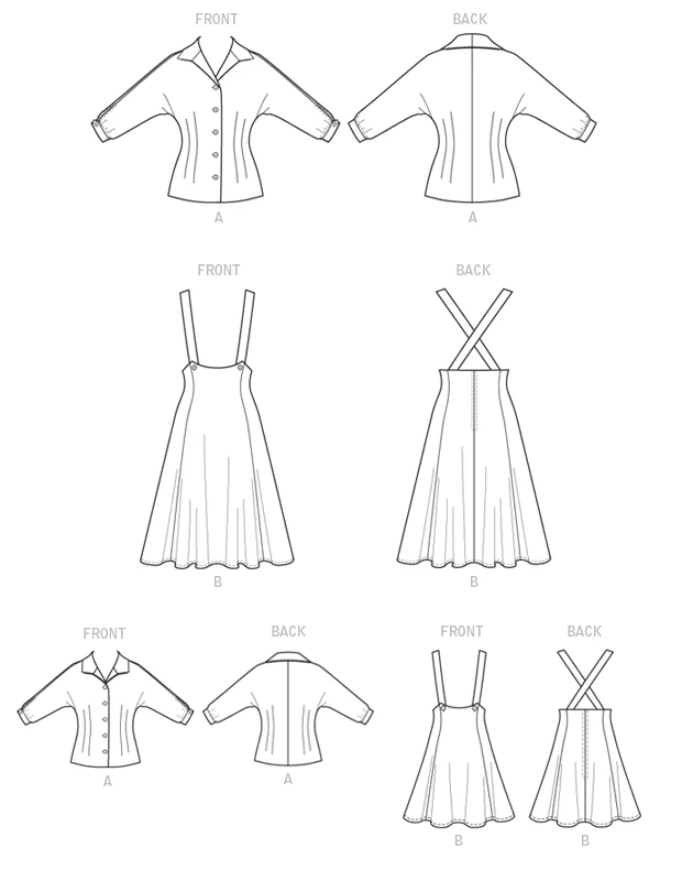 McCalls Women/Child Vintage Top & Dress M7184 - Image 6