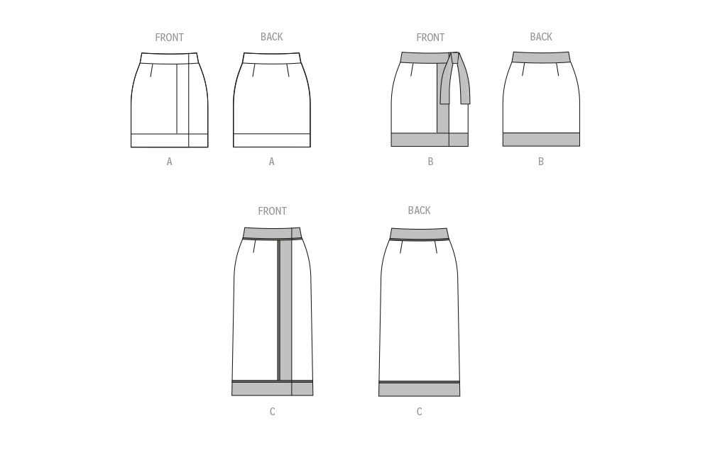 McCalls Wrap Skirts M8409 - Image 7