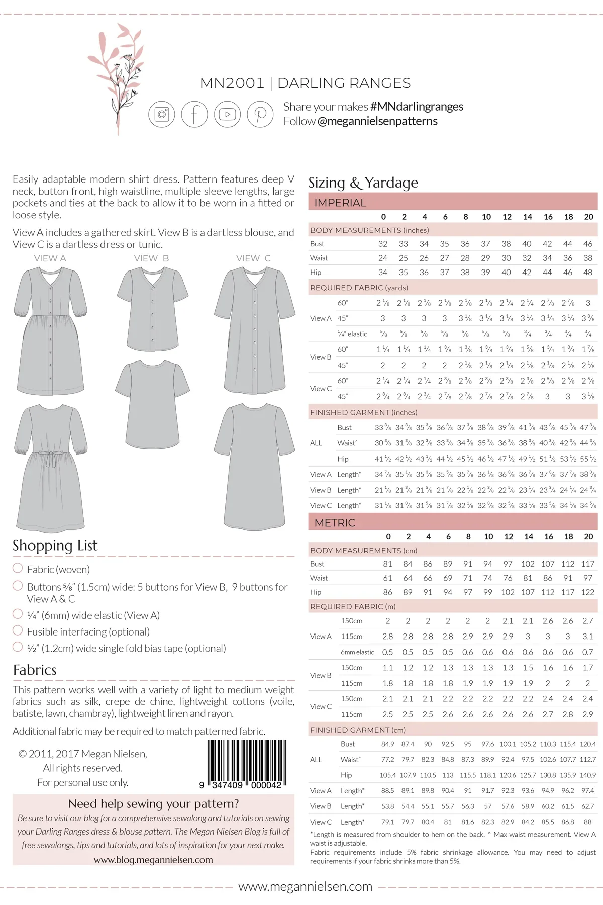 Megan Nielsen Darling Ranges Dress and Blouse - Image 22