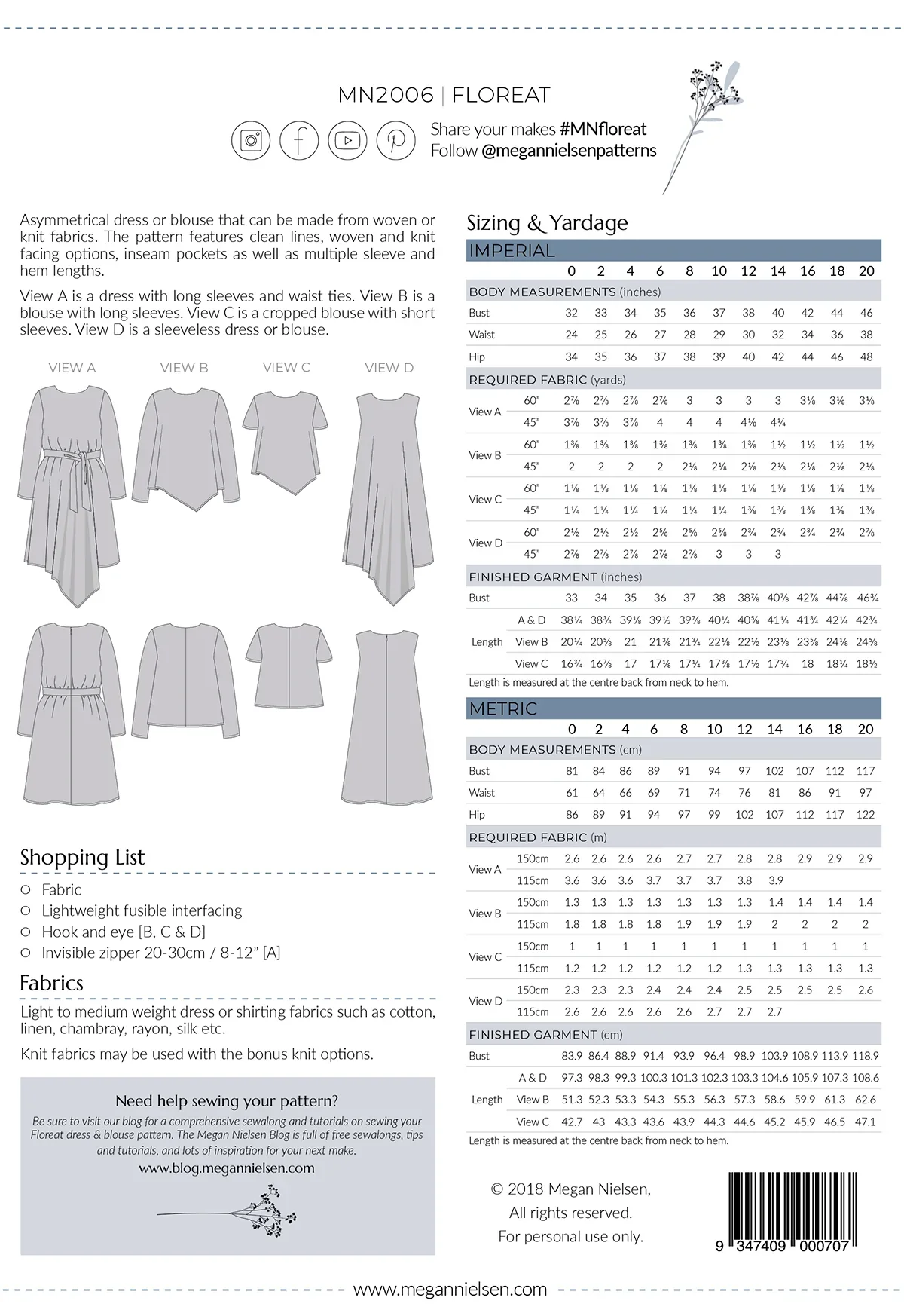 Megan Nielsen Floreat Dress and Top - Image 25