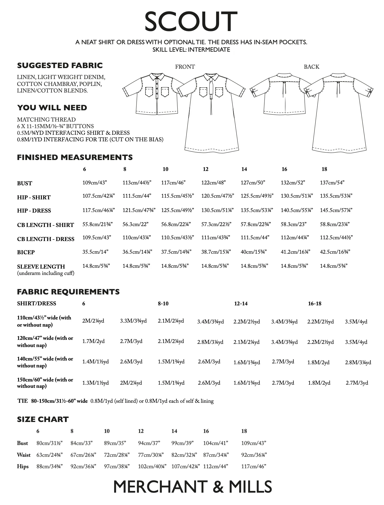 Merchant & Mills Scout Shirt or Dress - Image 15