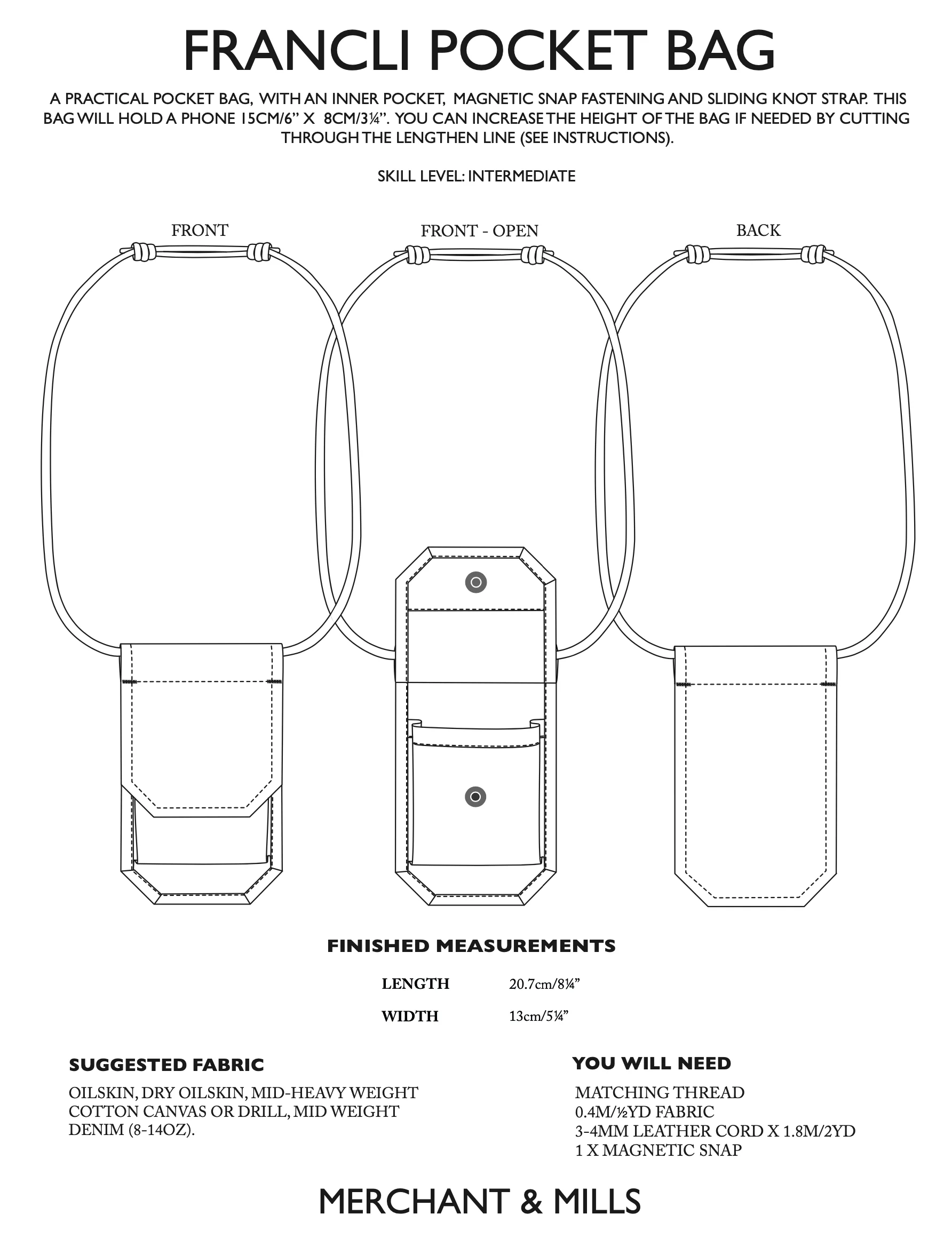 Merchant & Mills Francli Pocket Bag PDF - Image 6