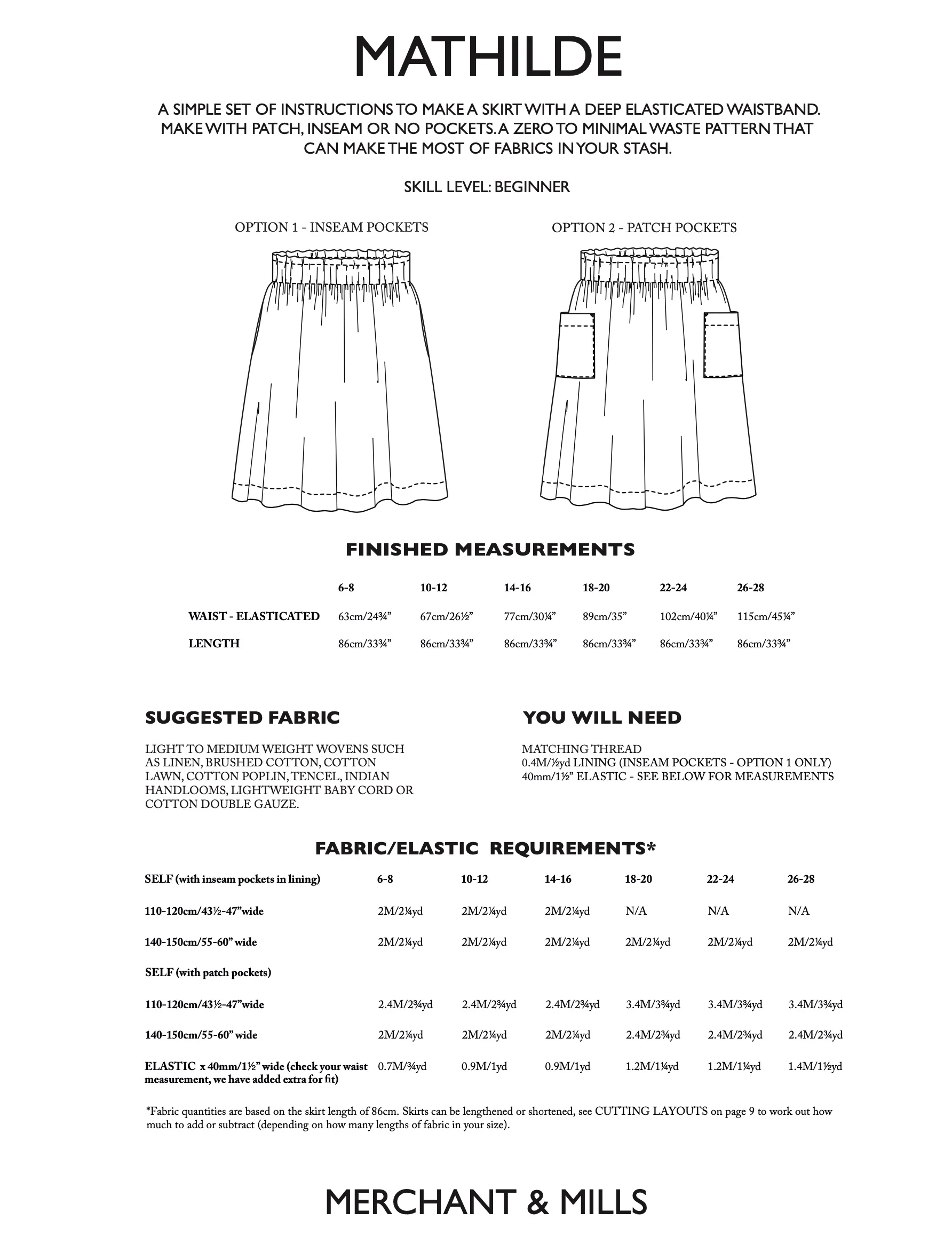 Merchant & Mills Mathilde Skirt PDF - Image 13