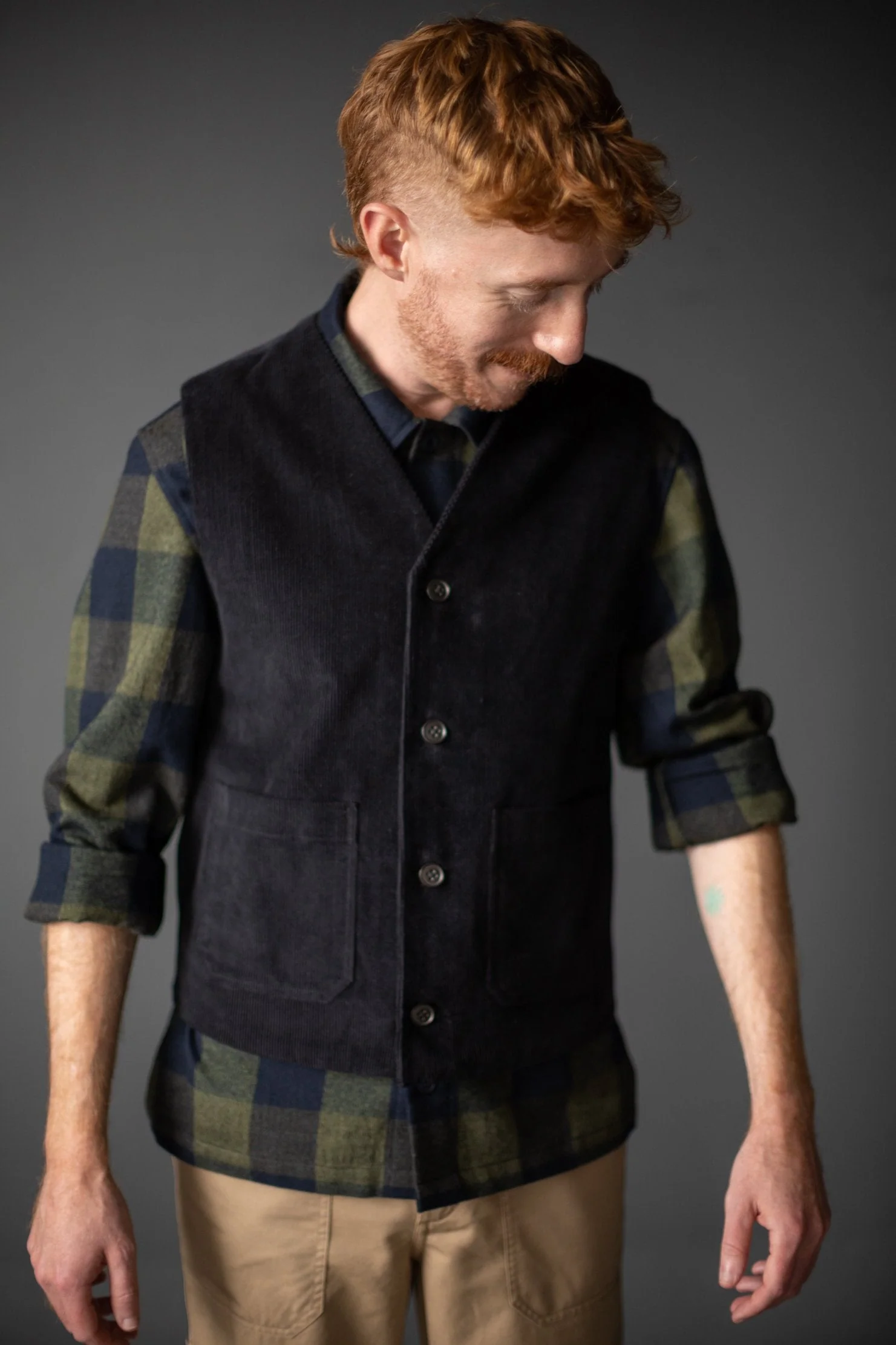 Merchant & Mills Men's Billy Gilet - Printed copy shop (+£7.00)