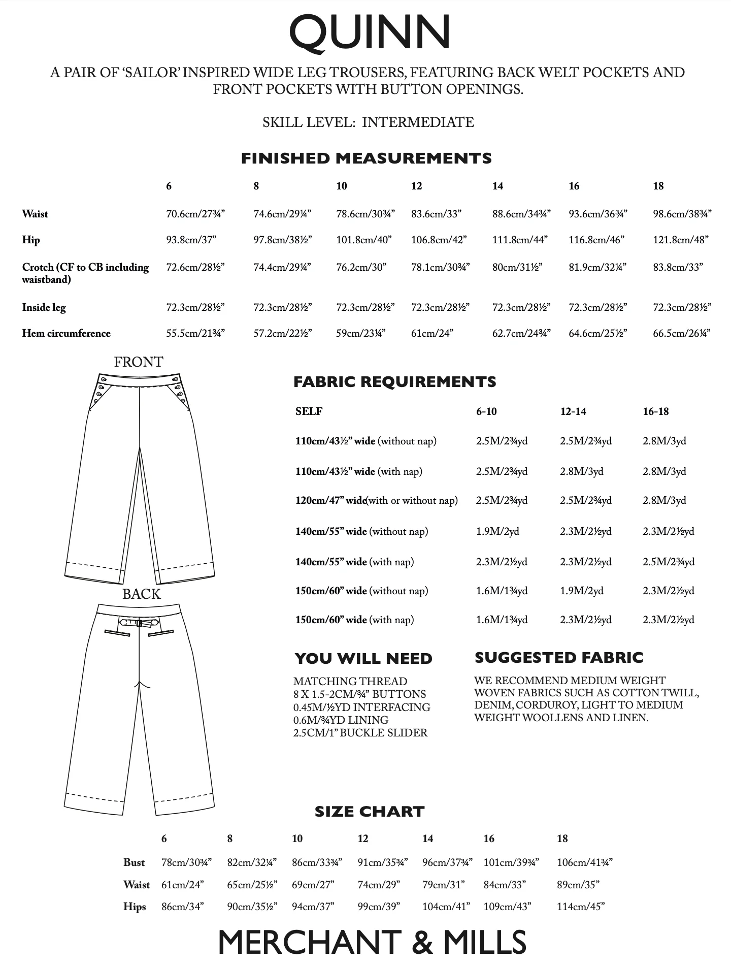 Merchant & Mills Quinn Trousers - Image 12