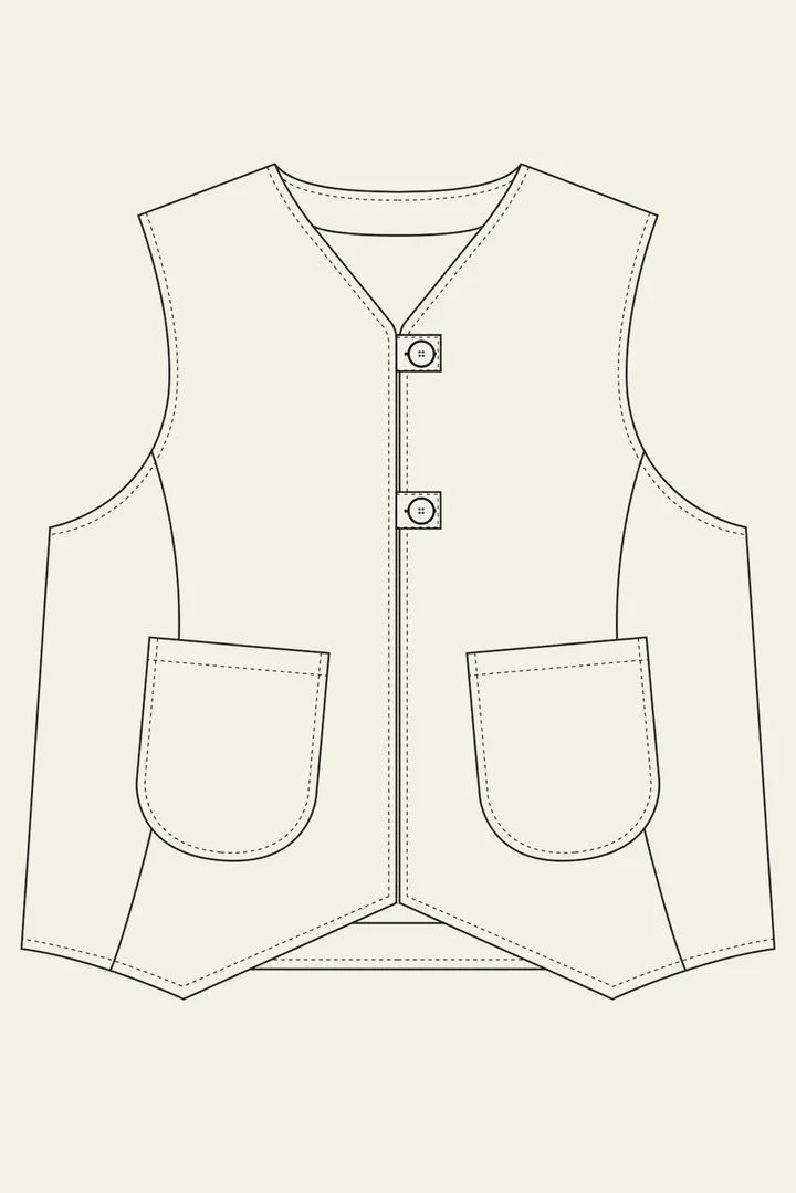 Modern Sewing Co. Devon Waistcoat - Image 12