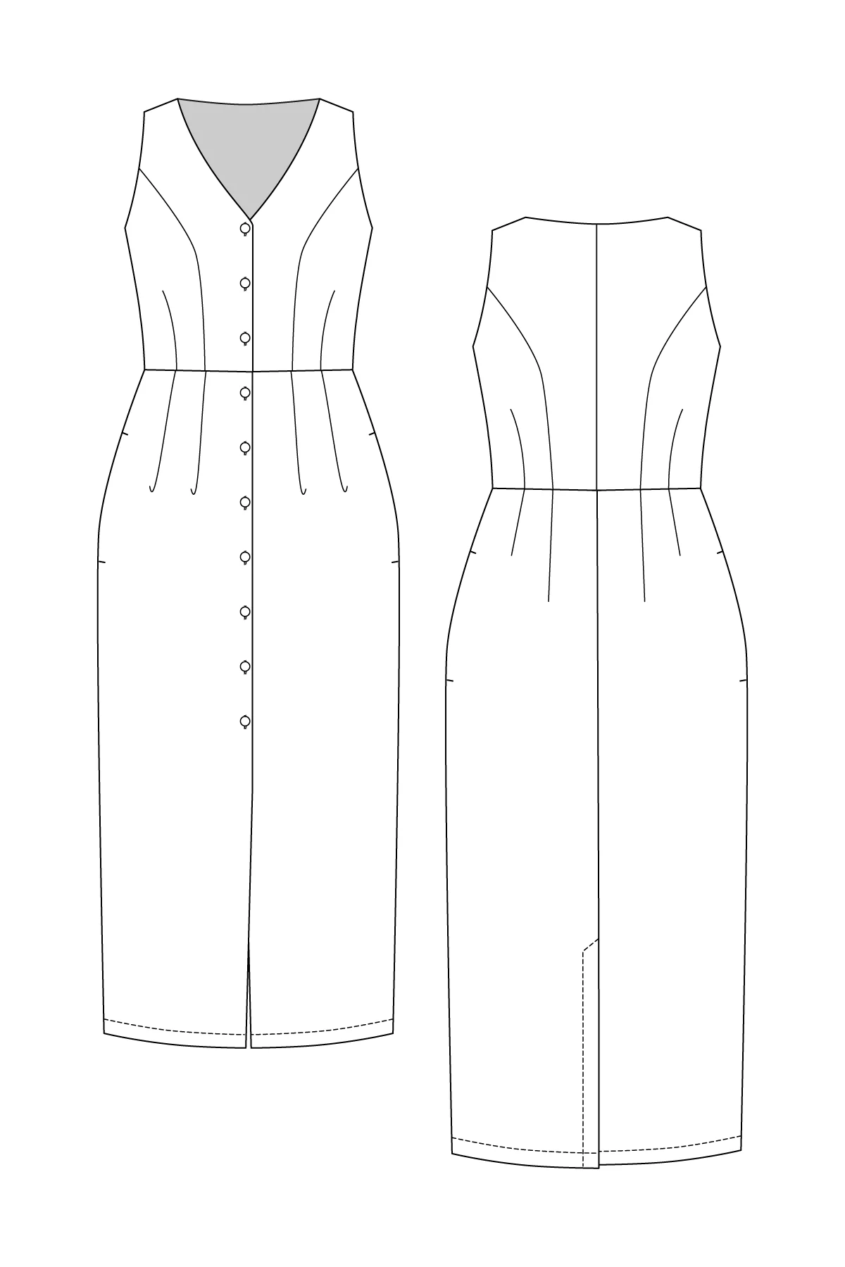 Named Asteri Button-down Dress and Vest - Image 18