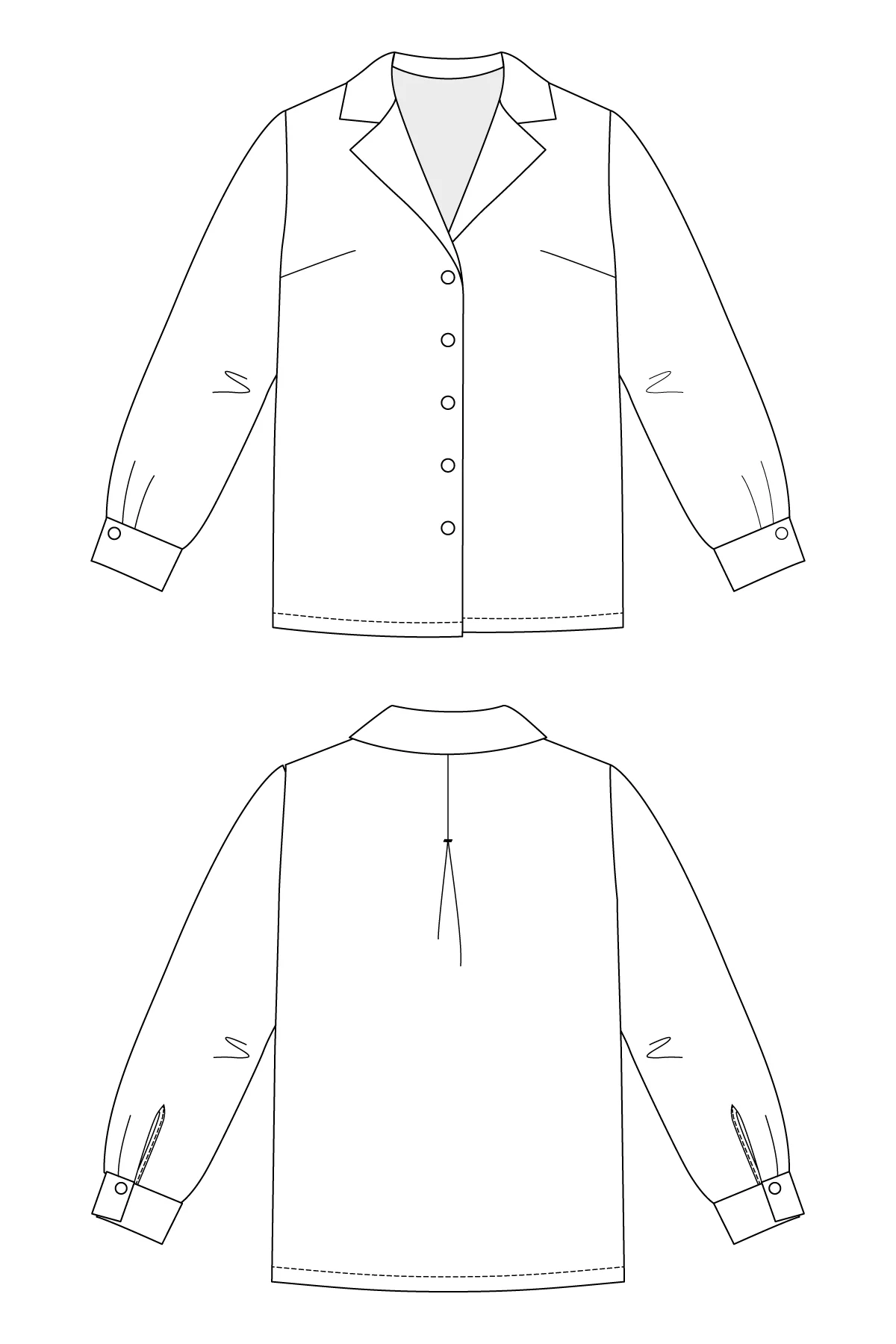 Named Elsi Revere Collar Shirt - Image 10