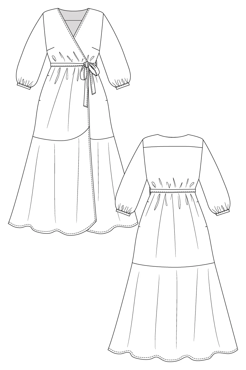 Named Hali Wrap Dress - Image 11