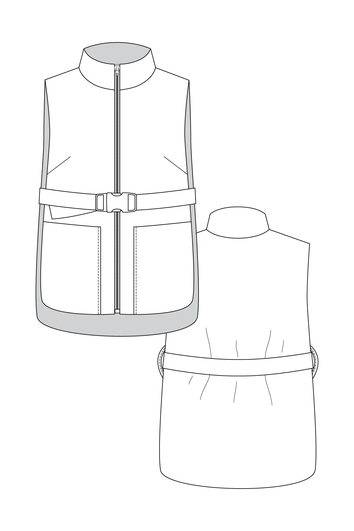 Named Saana Puffer Vest - Image 9