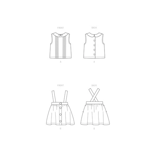 New Look Baby/Child Skirt and Top N6664 - Image 5