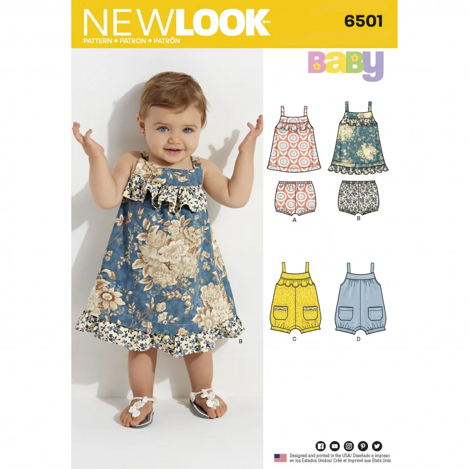 New Look Baby Dress and Romper N6501 - Image 2