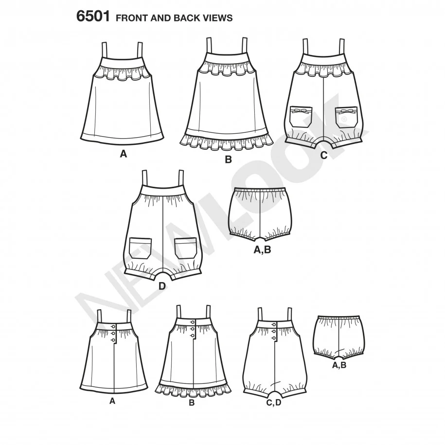 New Look Baby Dress and Romper N6501 - Image 6
