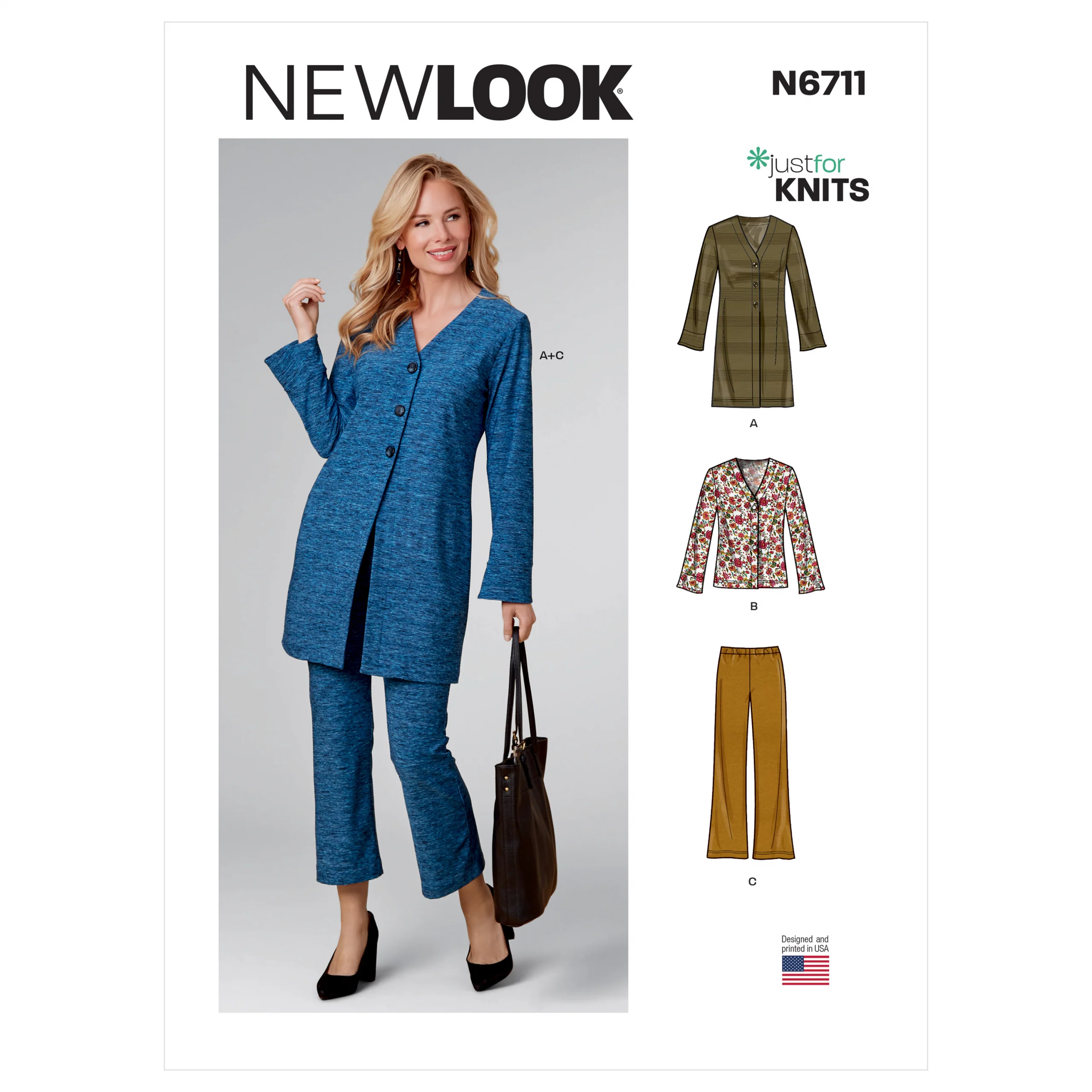 New Look Cardigan Jacket and Trousers N6711 - Image 2