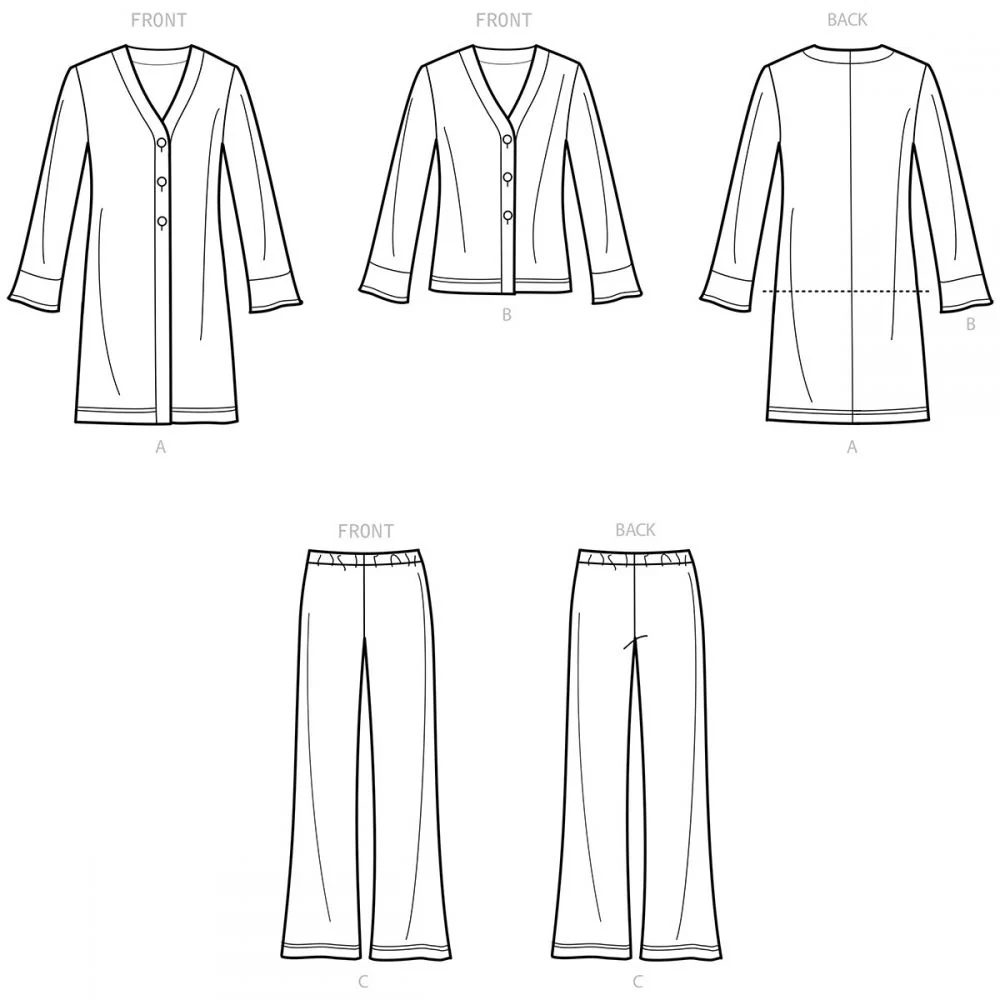 New Look Cardigan Jacket and Trousers N6711 - Image 6
