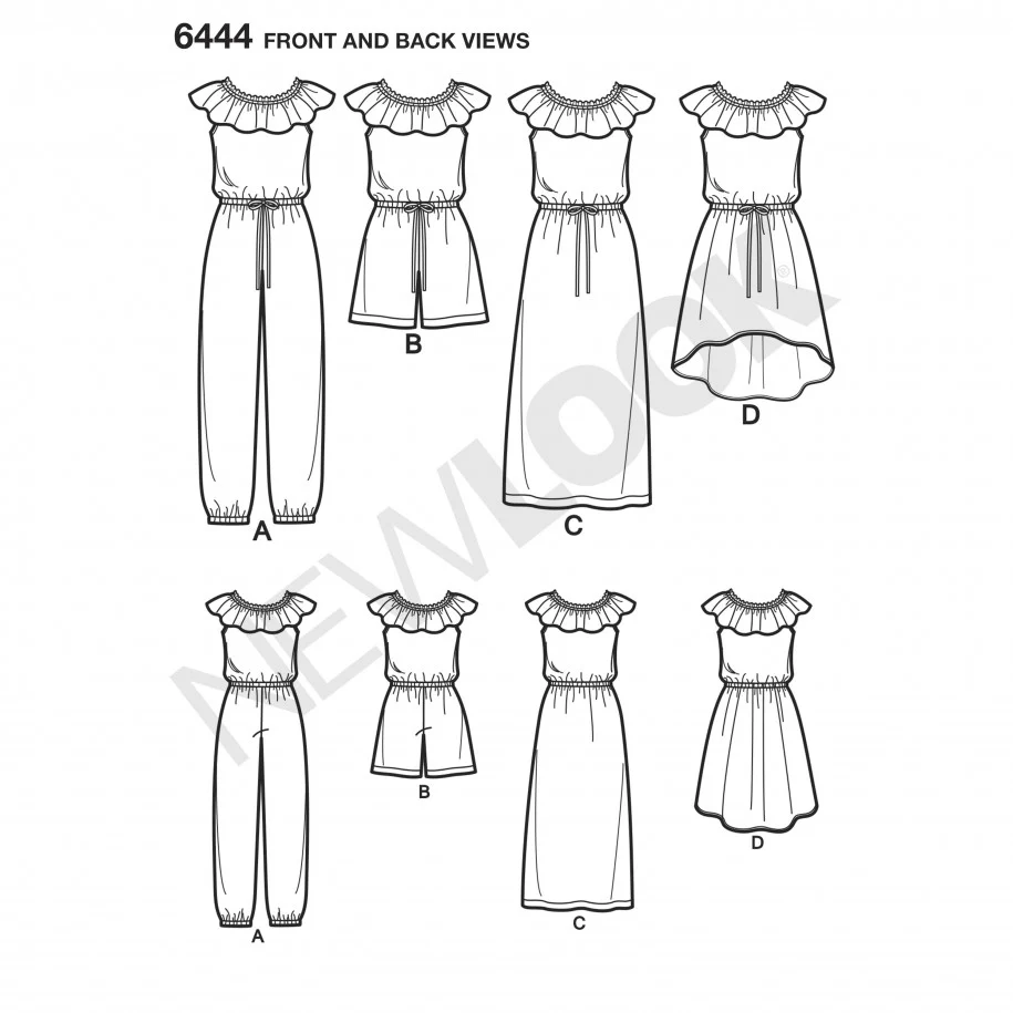 New Look Child Dress and Jumpsuit N6444 - Image 4