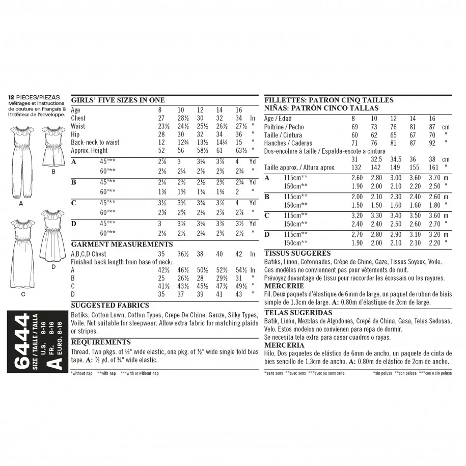 New Look Child Dress and Jumpsuit N6444 - Image 5