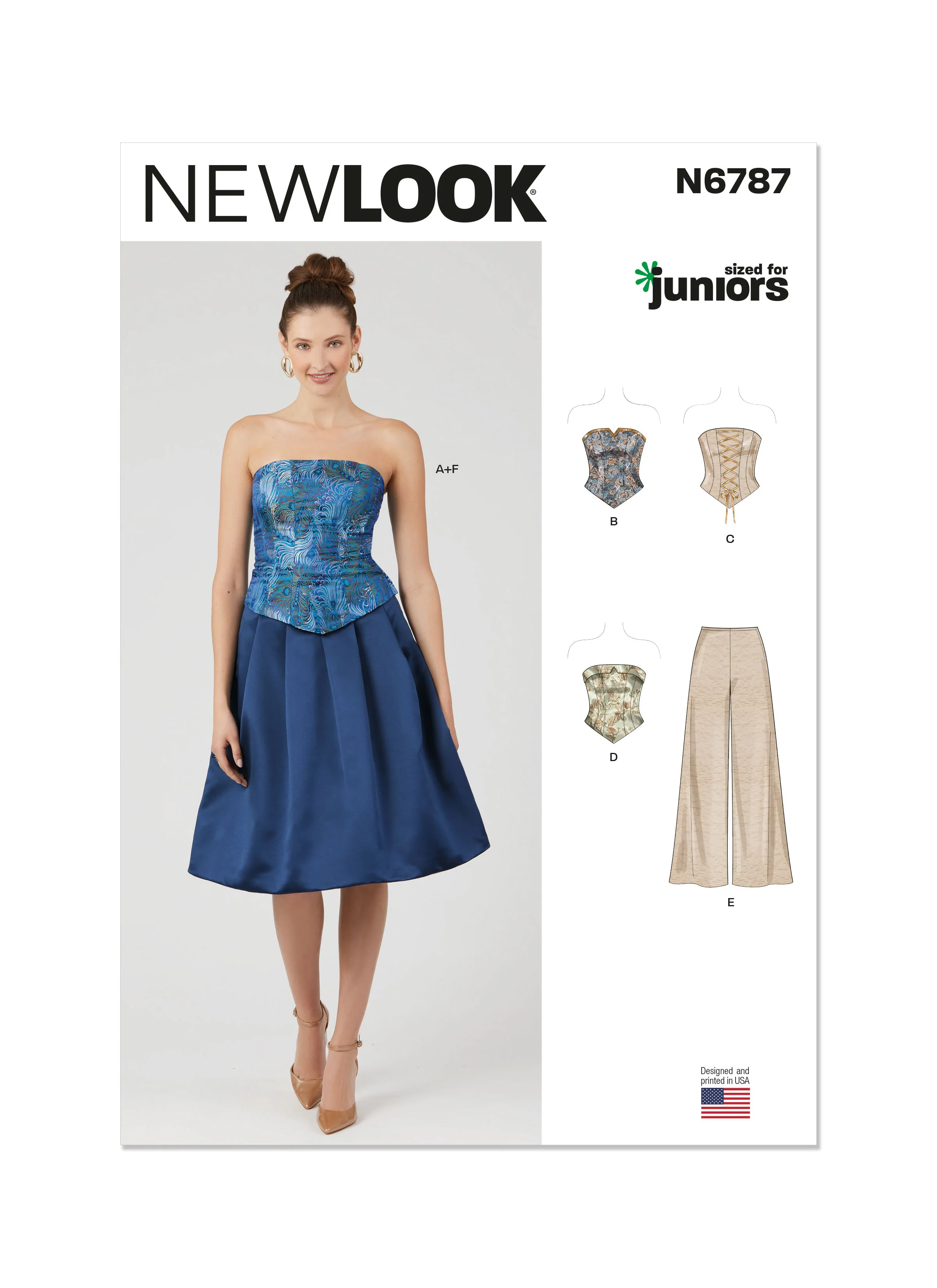 New Look Child/Teen Corsets, Trousers & Skirt N6787 - Image 10