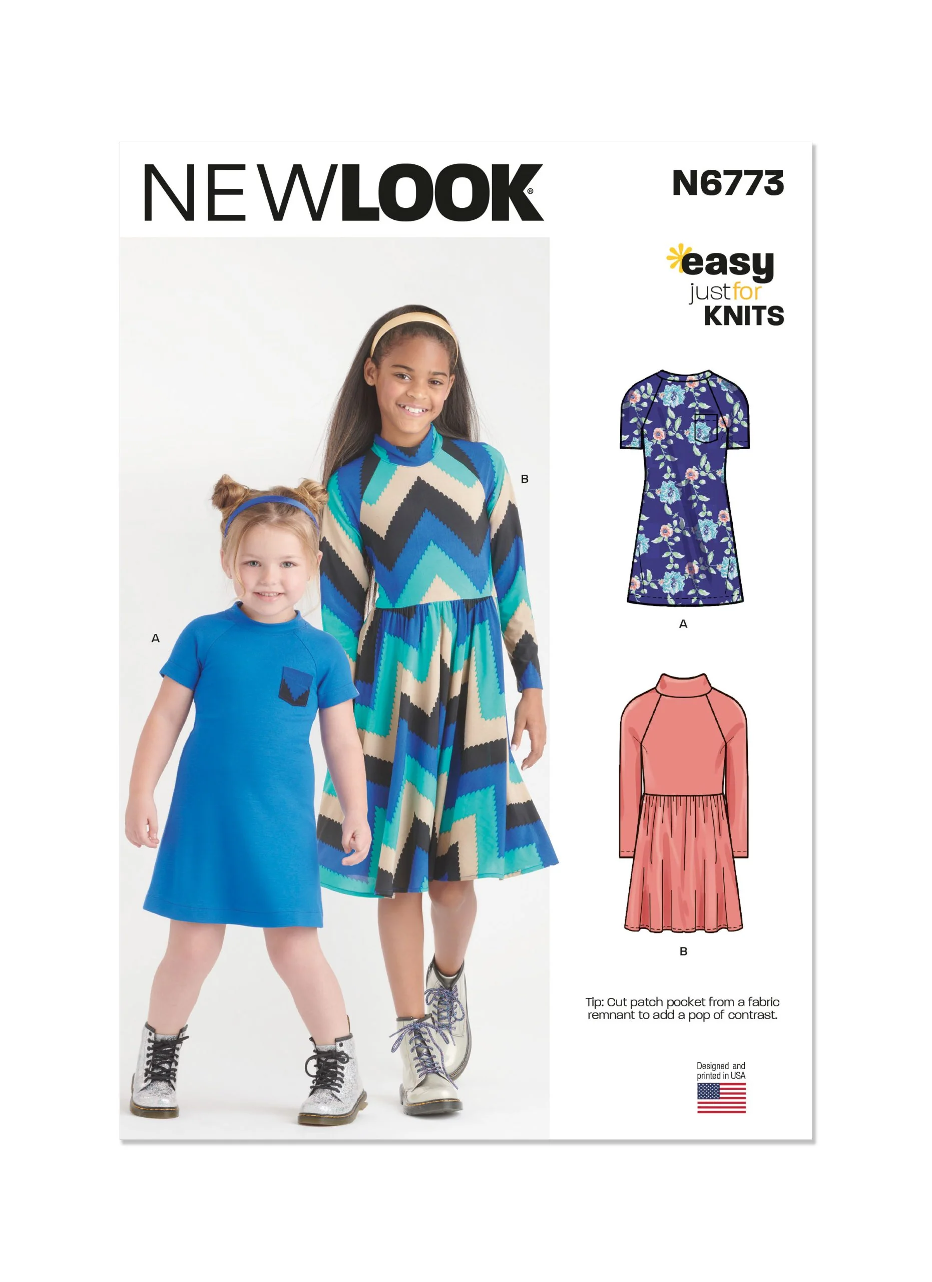 New Look Child/Teen Knit Dresses N6773 - Image 2