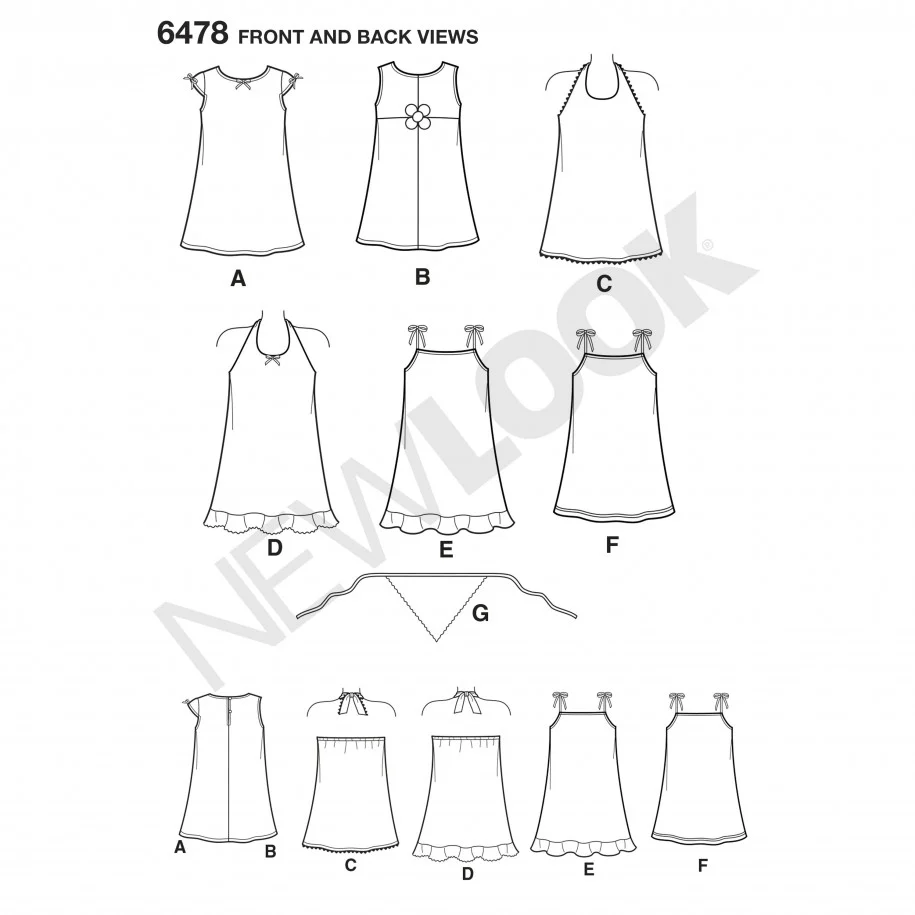 New Look Children's Dress N6478 - Image 3