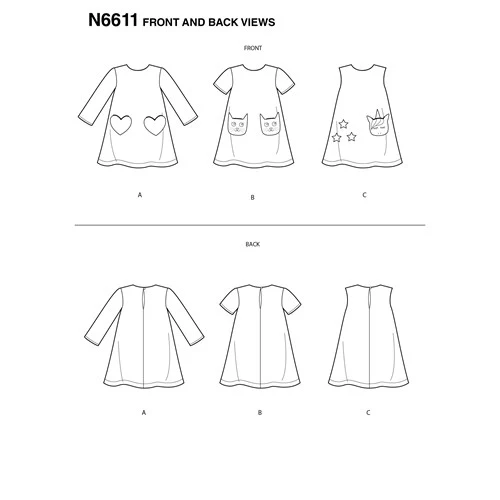 New Look Children's Dresses N6611 - Image 4