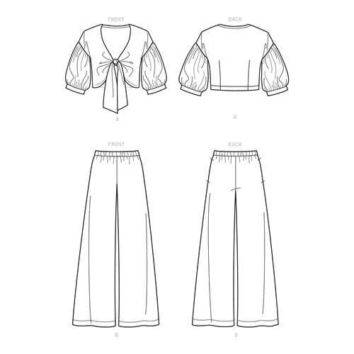 New Look Cropped Jacket and Trousers N6677 - Image 9
