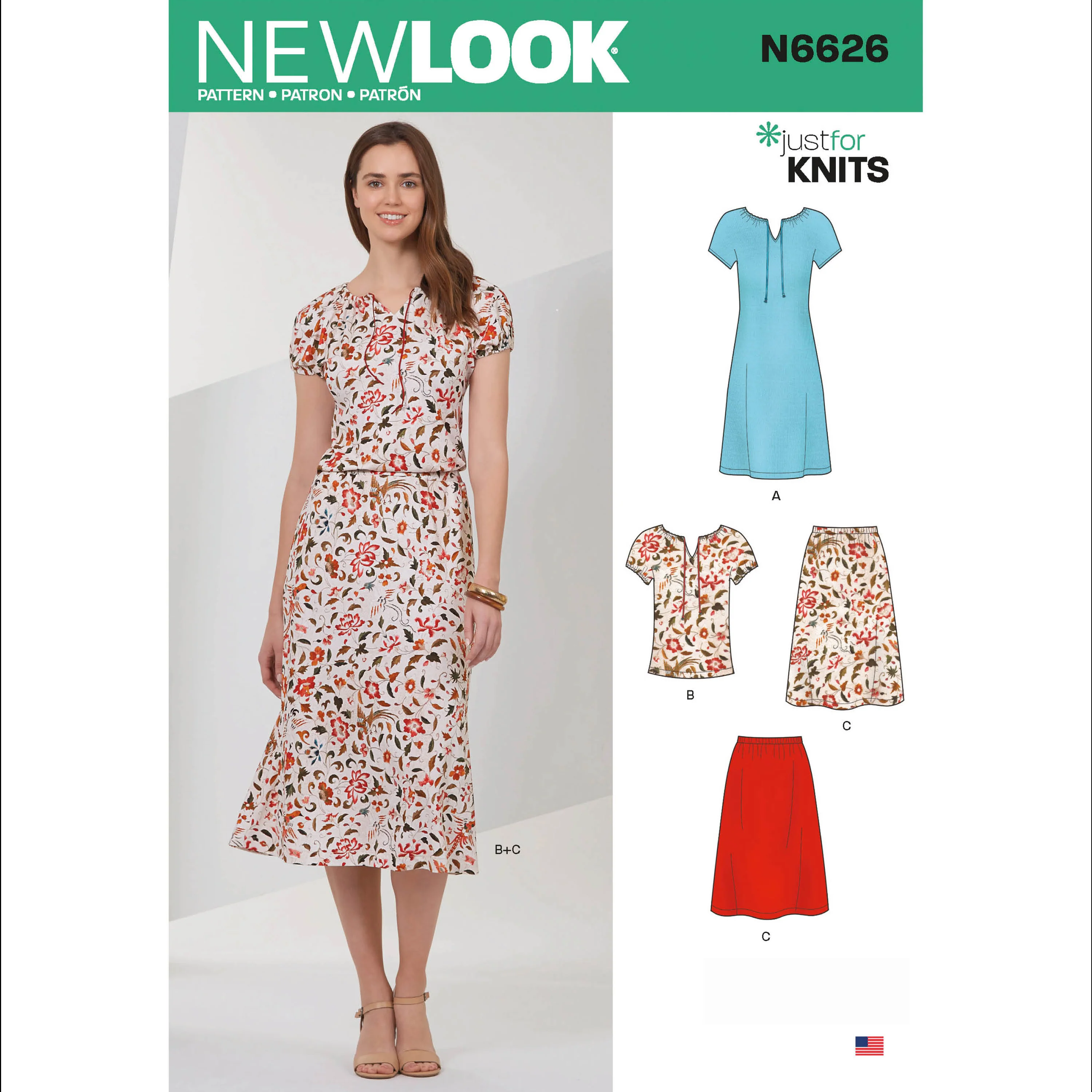 New Look Dress, Top and Skirt N6626 - Image 2