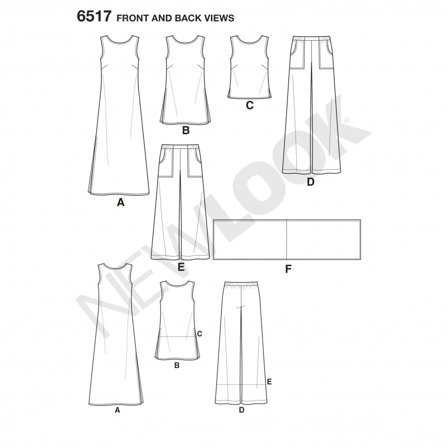 New Look Dress, Tunic, Top, Trousers N6517 - Image 9