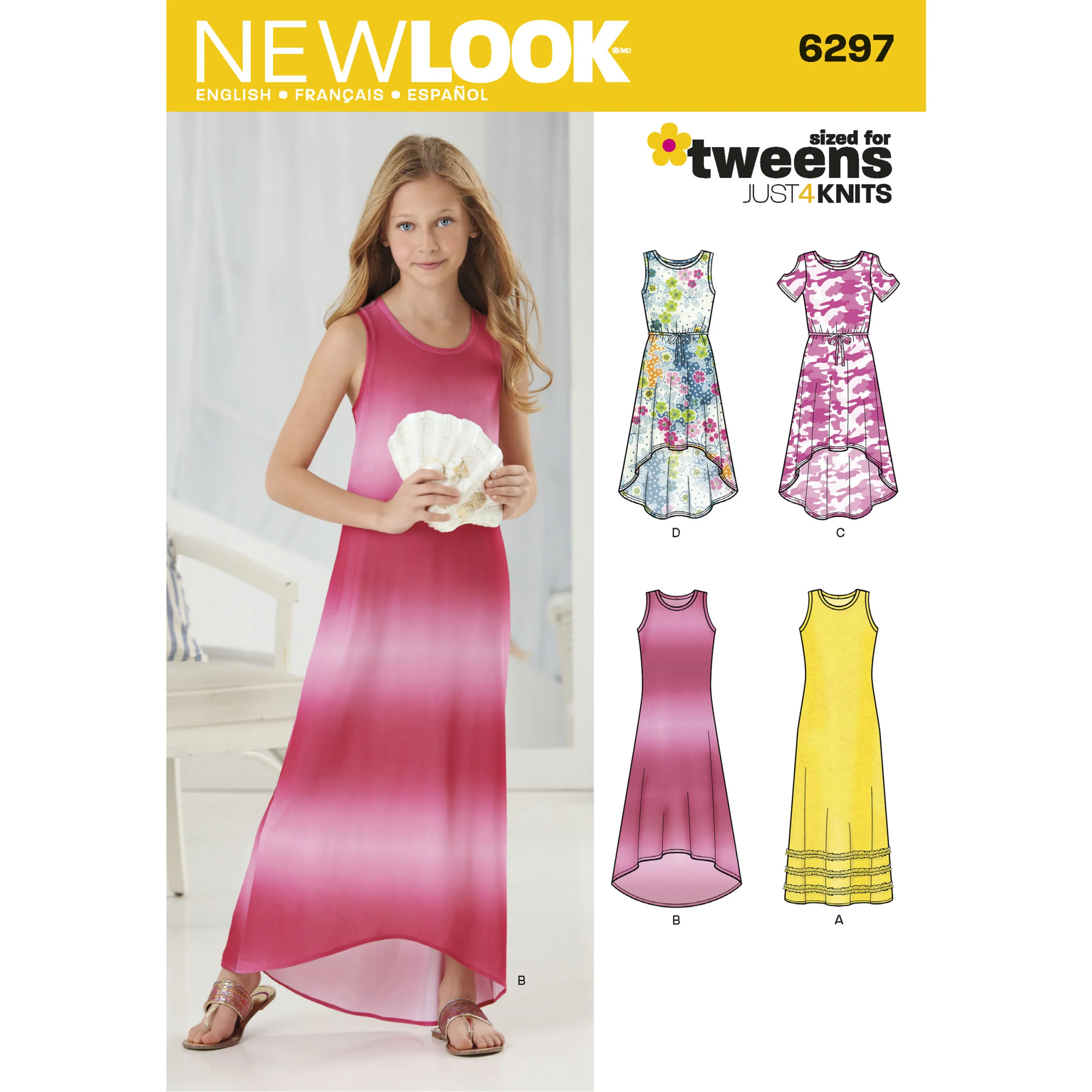 New Look Girl/Teen Knit Dress N6297 - Image 2