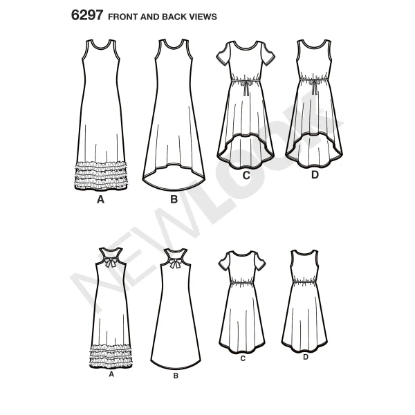 New Look Girl/Teen Knit Dress N6297 - Image 3