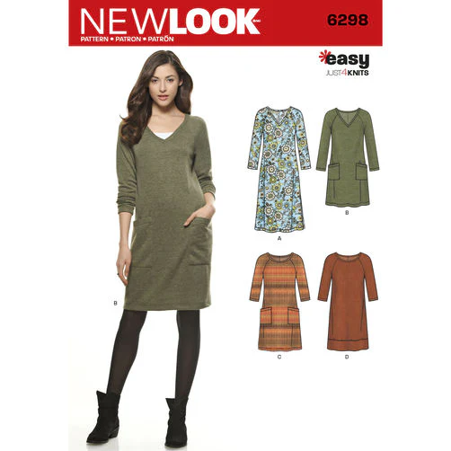 New Look Knit Dress N6298 - Image 2