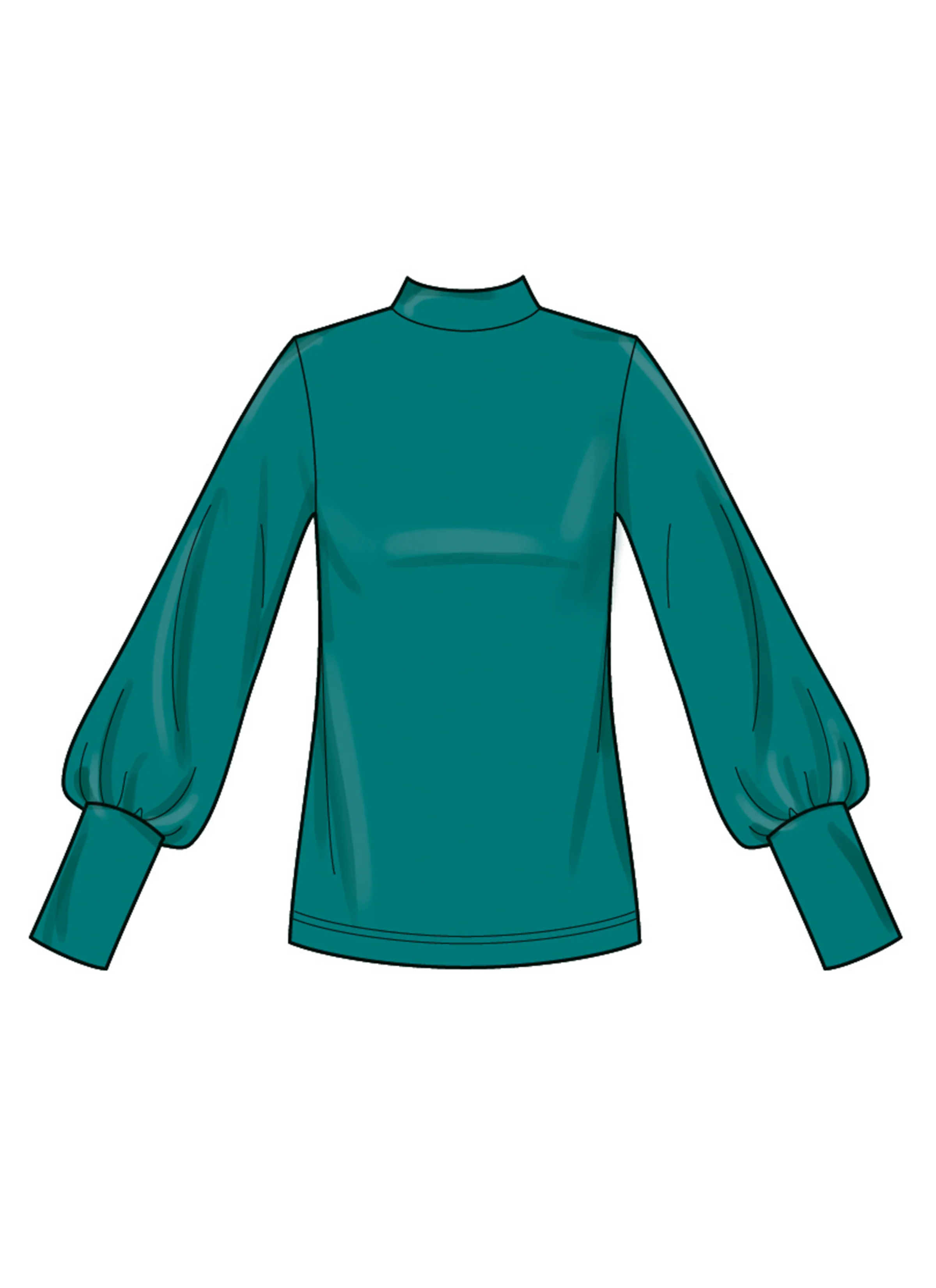 New Look Misses' Knit Tops and Skirt In Two Lengths N6815 - Image 4