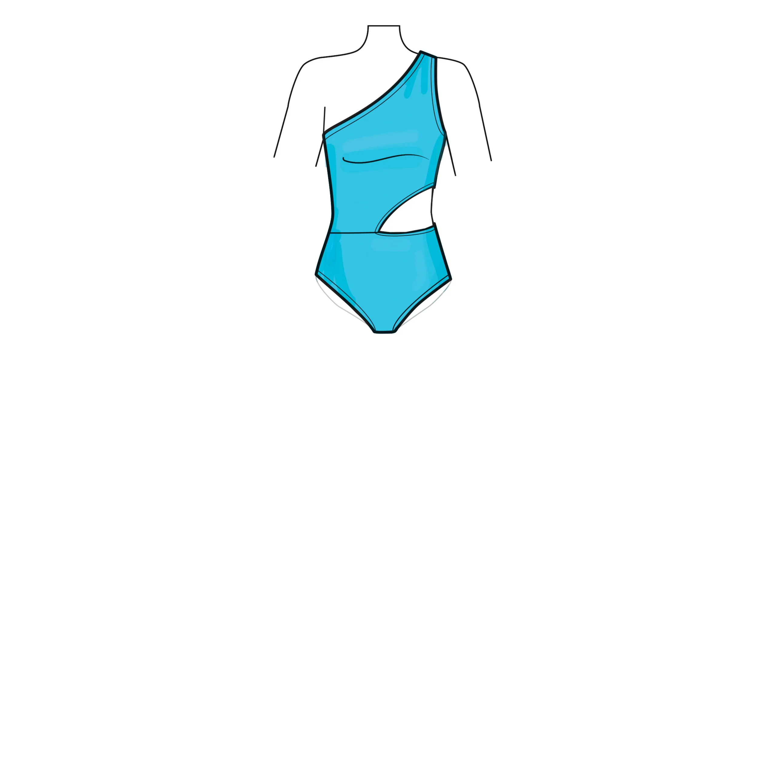 New Look Swimsuit and Wrap Skirt N6734 - Image 4