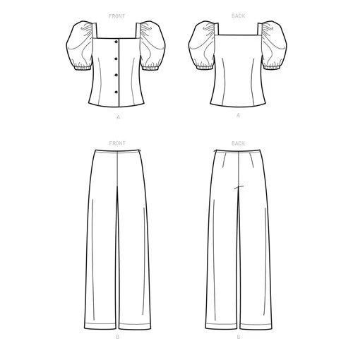 New Look Top and Trousers N6678 - Image 9