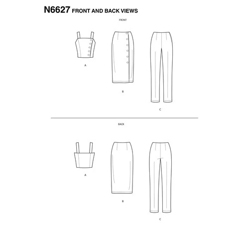 New Look Top, Skirt and Trousers N6627 - Image 4