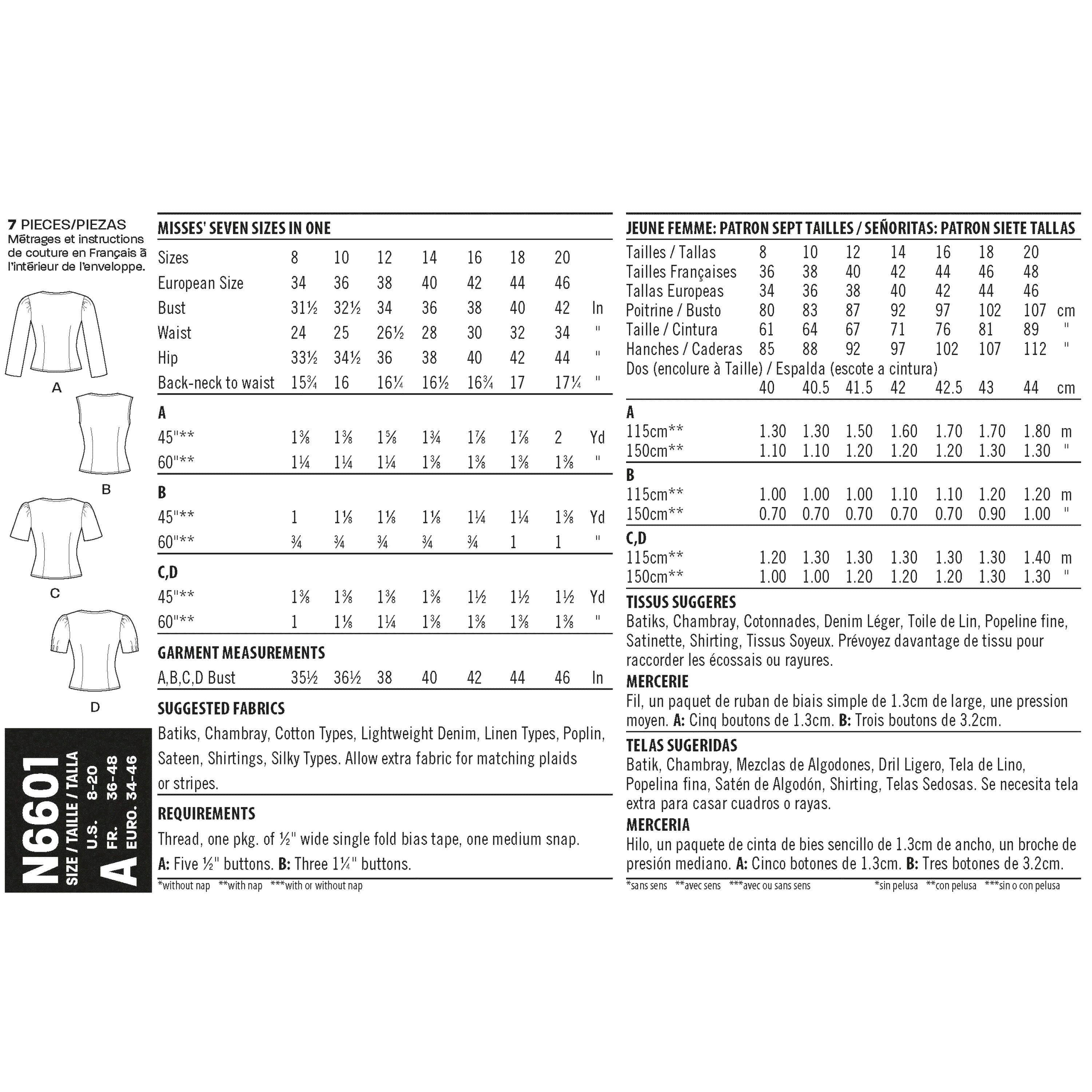 New Look Tops N6601 - Image 5