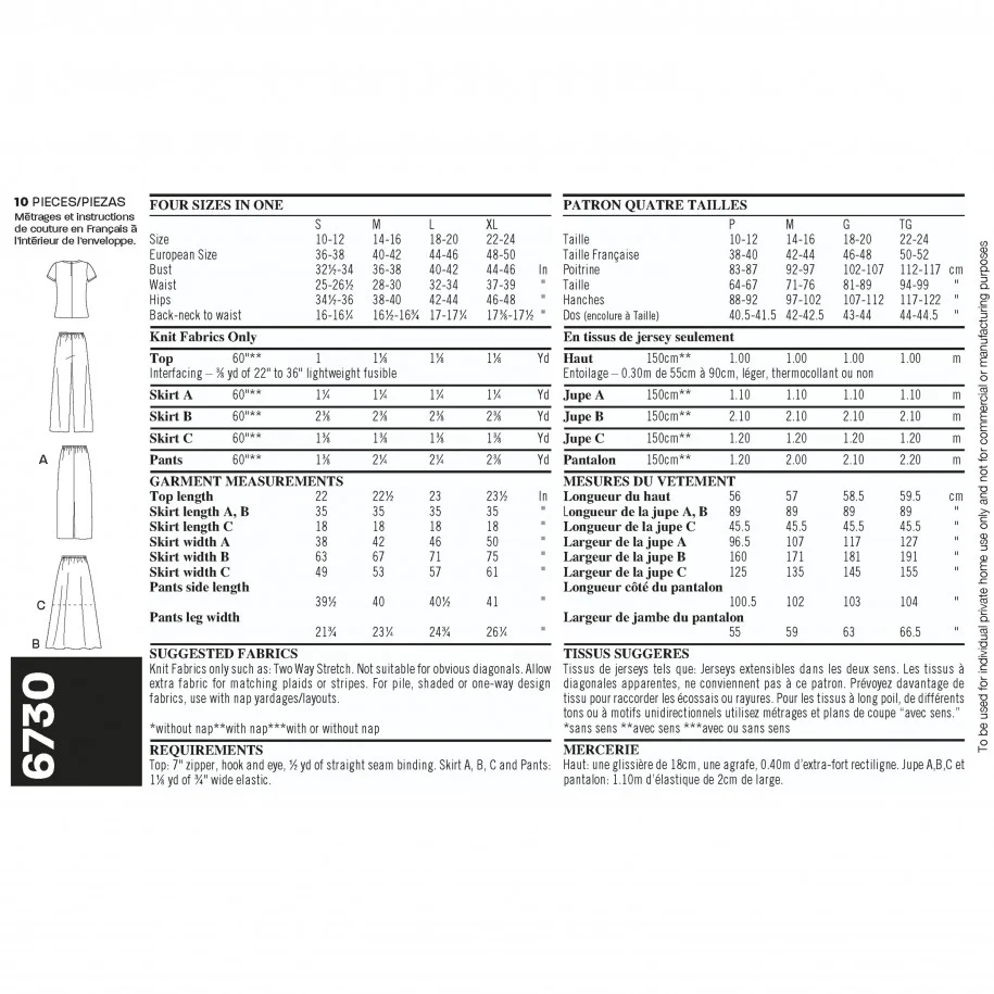 New Look Tops, Skirts and Trousers N6730 - Image 5