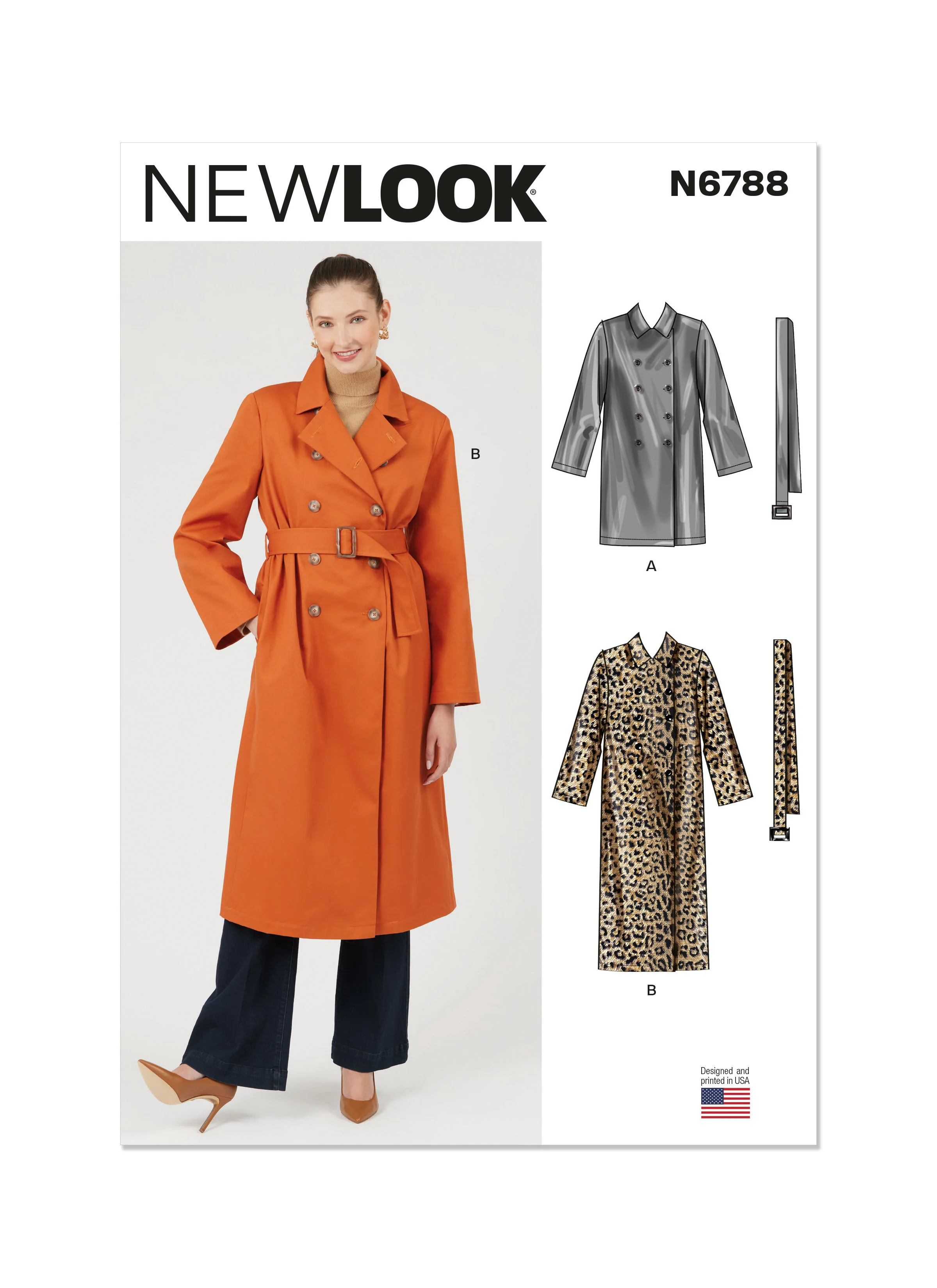 New Look Trench Coat N6788 - Image 2