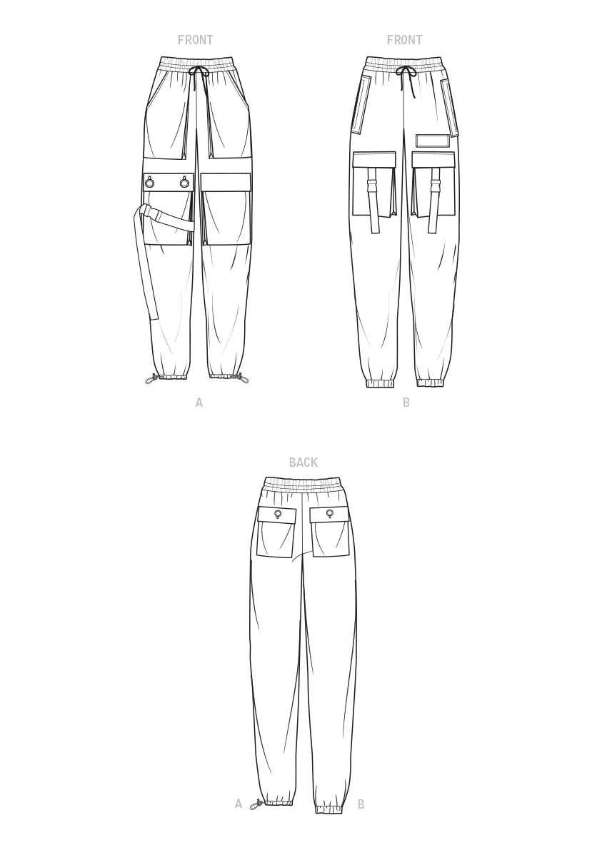 New Look Unisex Cargo Pants N6745 - Image 9