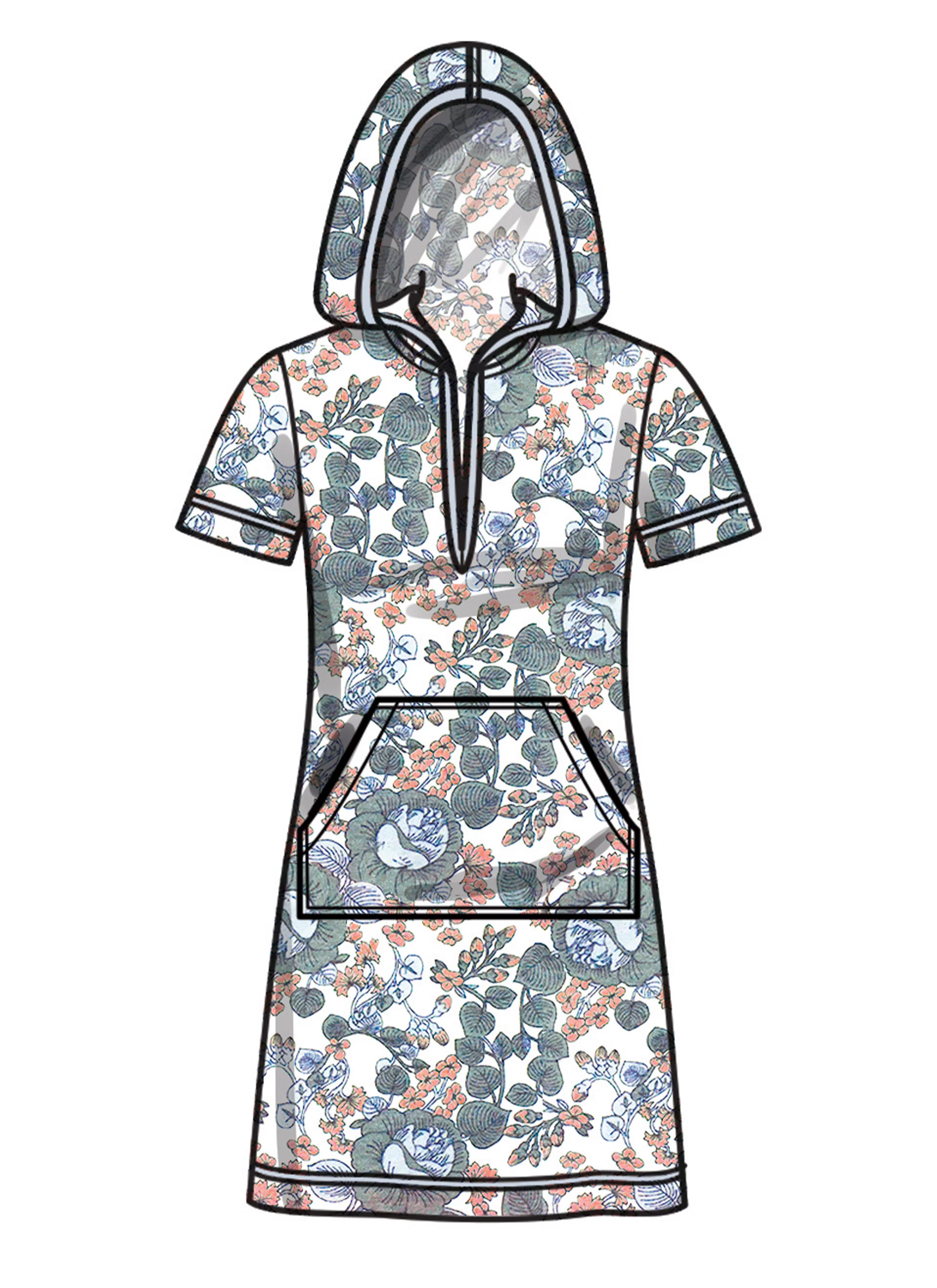 New Look Unisex Knit Hoodie and Trousers and Misses' Knit Dress N6818 - Image 5