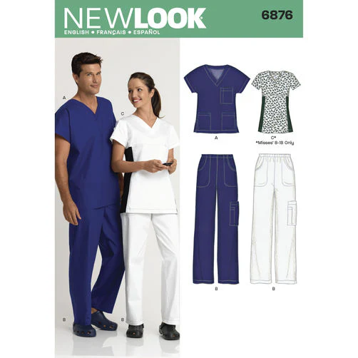 New Look Unisex Scrubs N6876 - Image 2