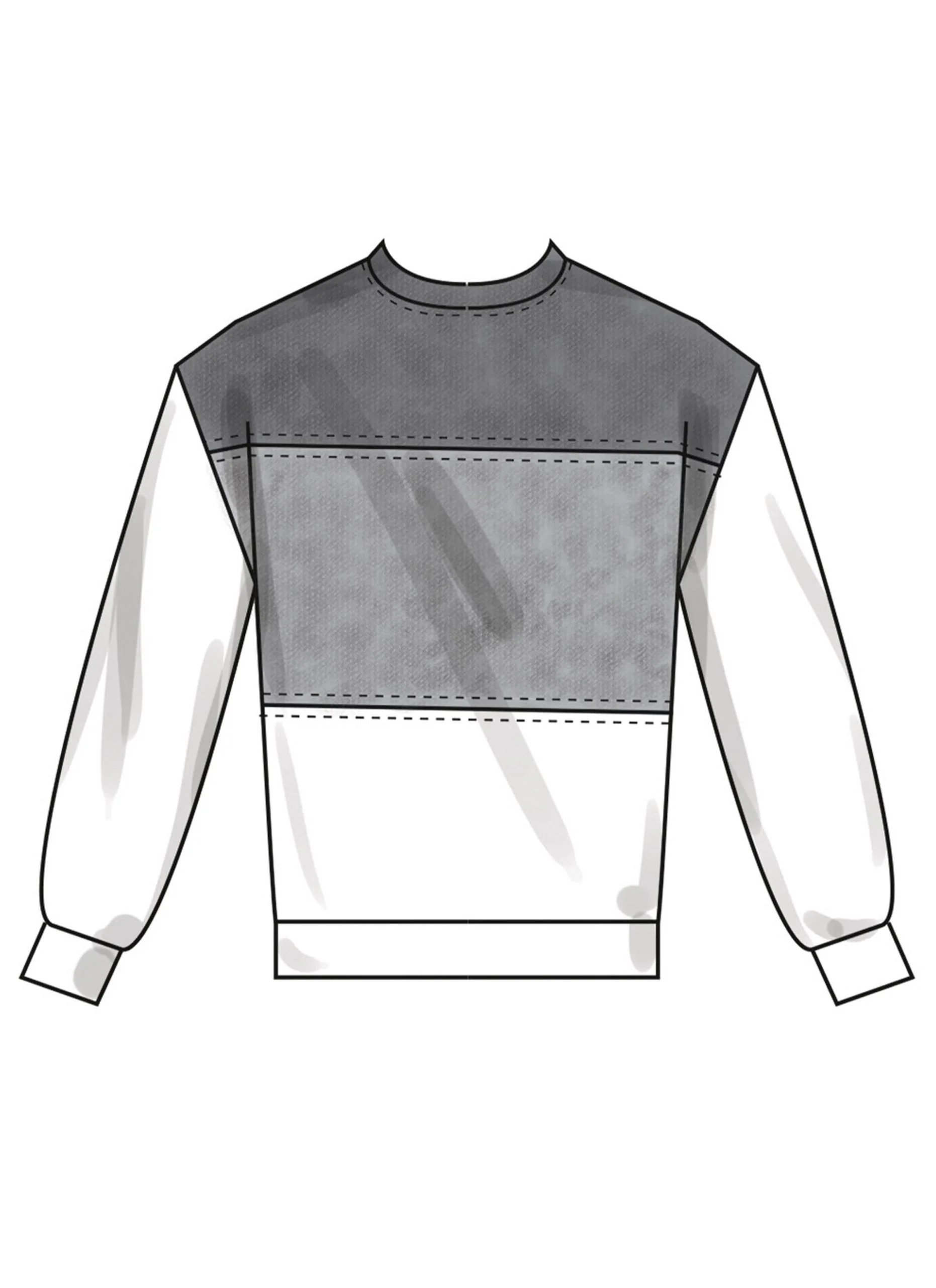 New Look Unisex Sweatshirt & Joggers N6772 - Image 6