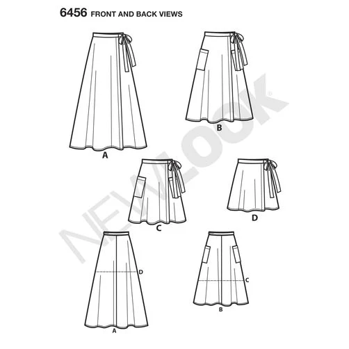 New Look Wrap Skirts N6456 - Image 6