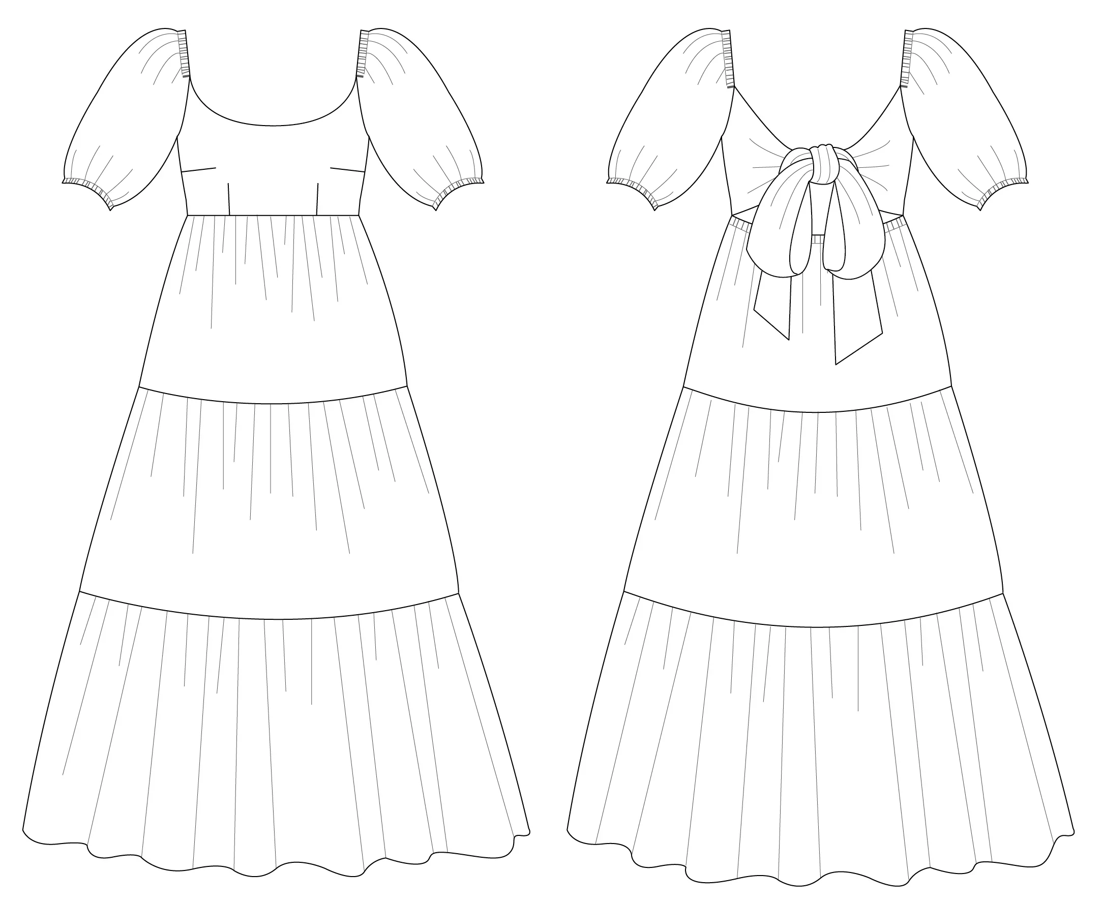 Nina Lee Mariposa Bow-Back Dress - Image 10