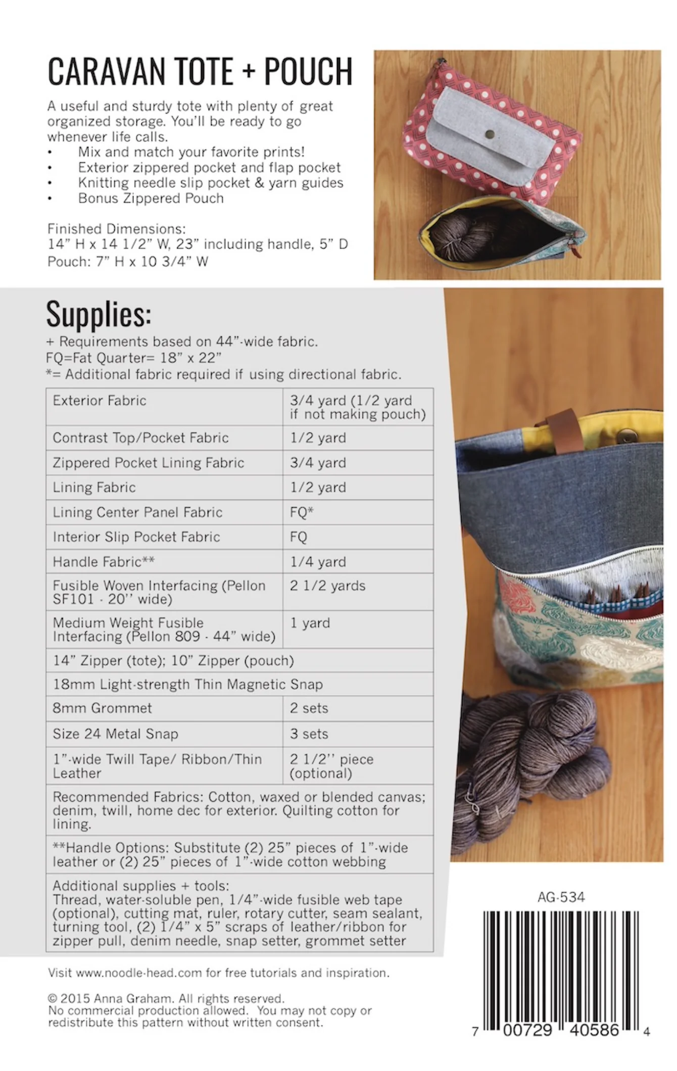 Noodlehead Caravan Tote and Pouch - Image 17