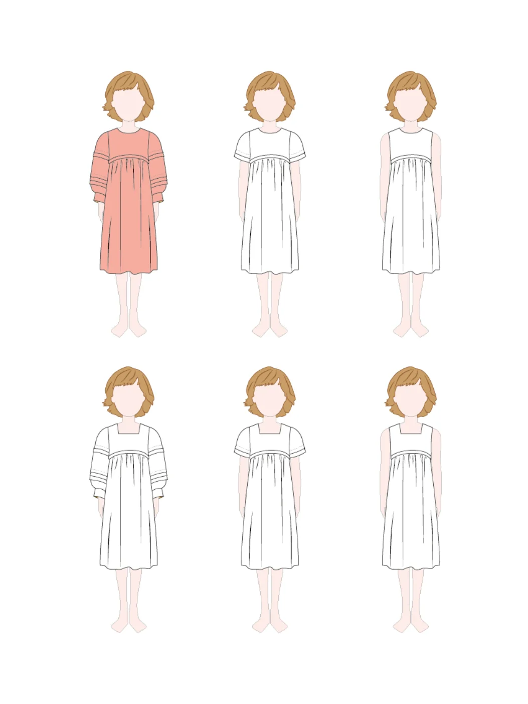 Notches Child/Teen Didi Blouse and Dress - Image 17
