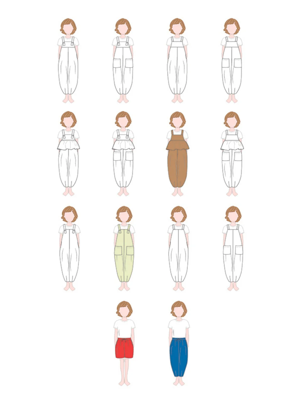 Notches Child/Teen Kai Jumpsuit, Trousers and Pinafore - Image 26