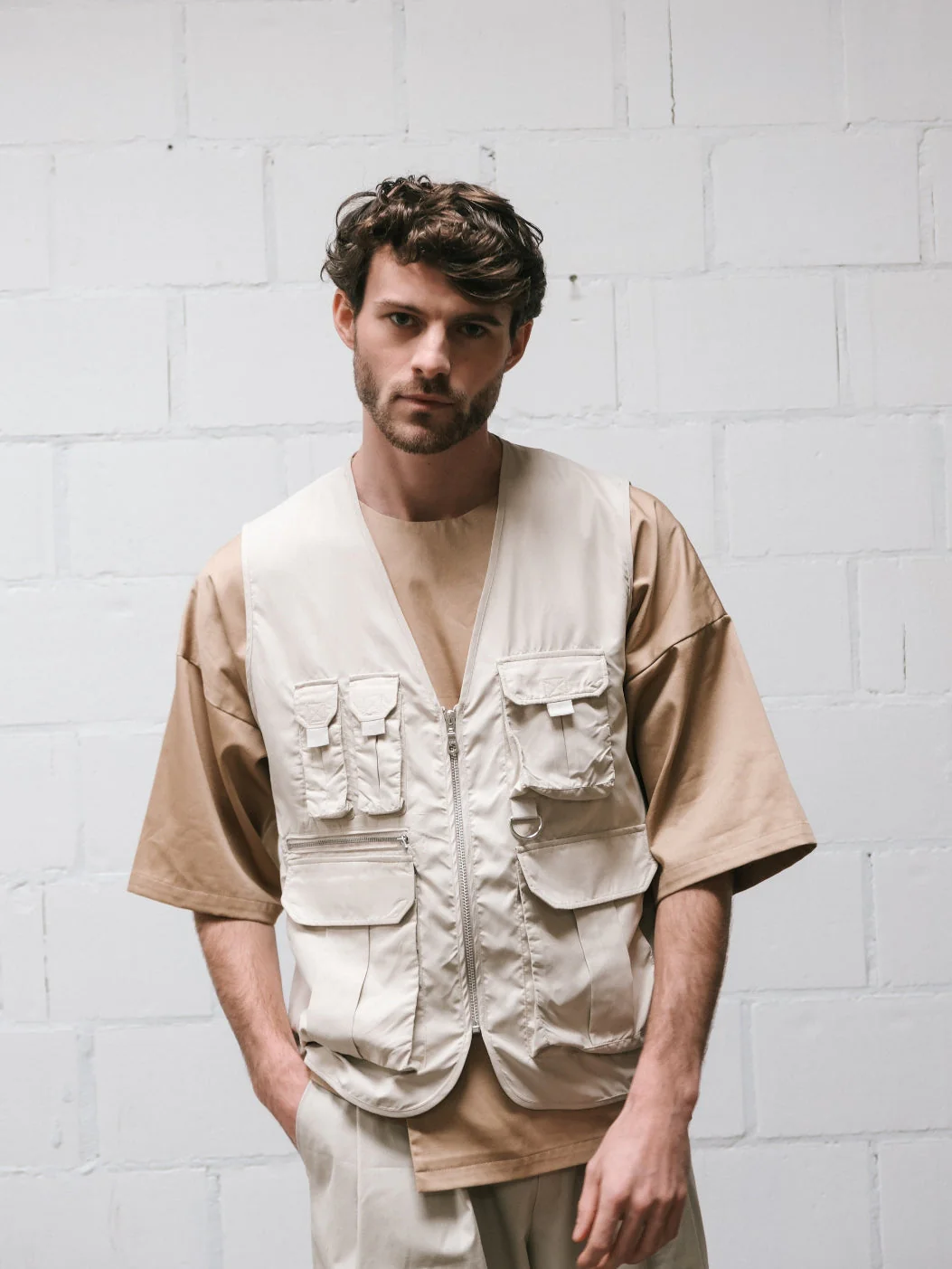 Notches Men's Benson Utility Vest - Printed copy shop (+£7.00)