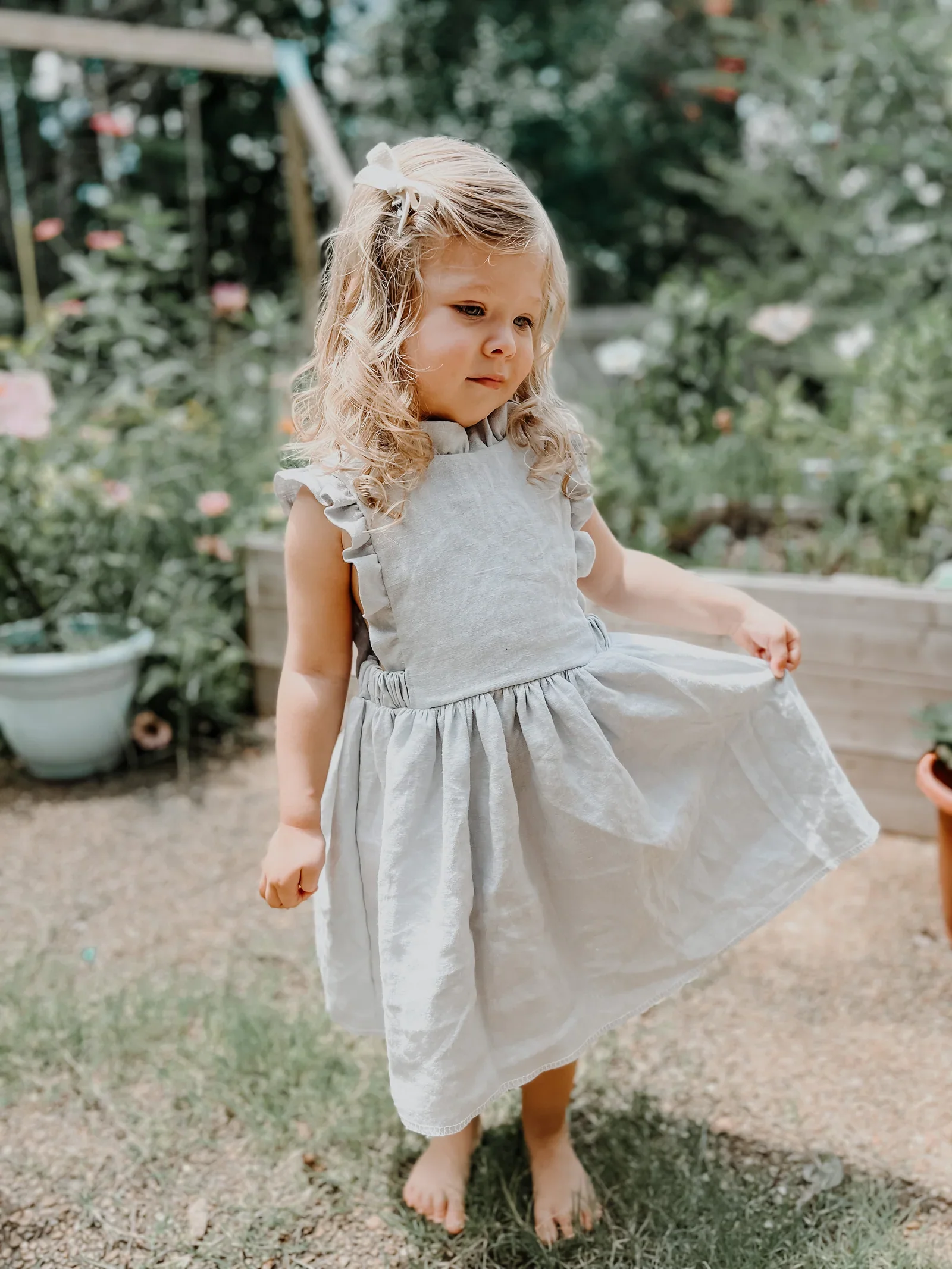 Oh Me Oh My Baby/Child Lily of the Valley Pinafore - Image 6