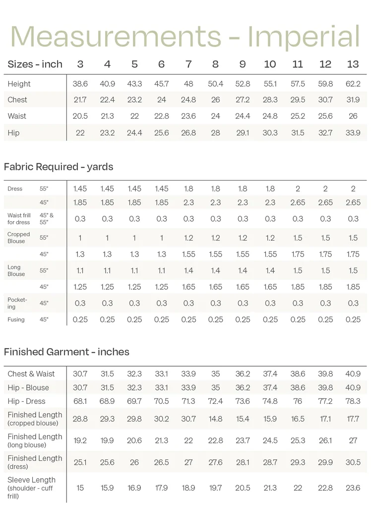 Papercut Patterns Child/Teen Ashling Blouse and Dress - Image 16